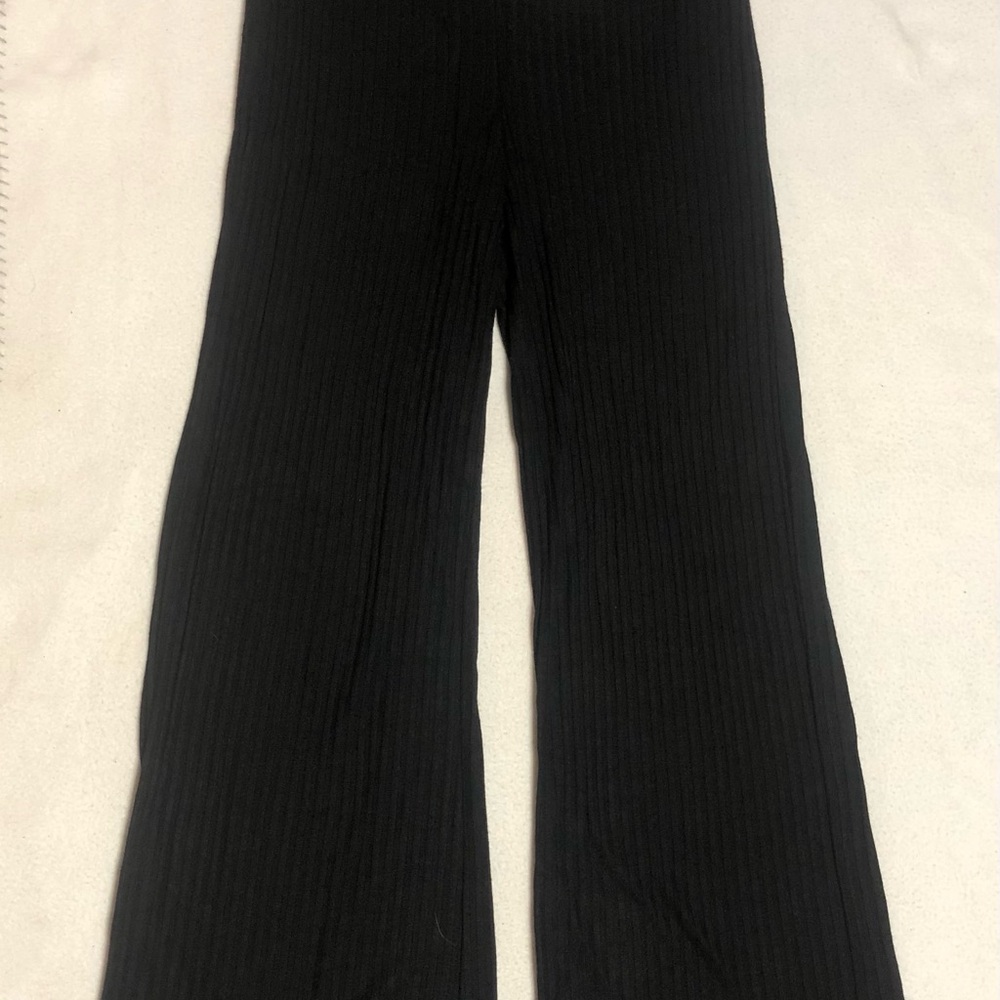Z Supply Kids Black Ribbed Trousers